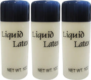 3x Vloeibare latex schmink/make-up 28 ml - Halloween FX make-up nephuid/wonden maken