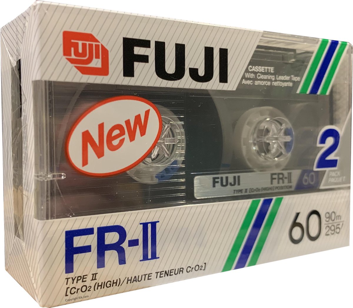 Fuji 2 stuks audio cassetteband 60min 2x30min UC2 high position