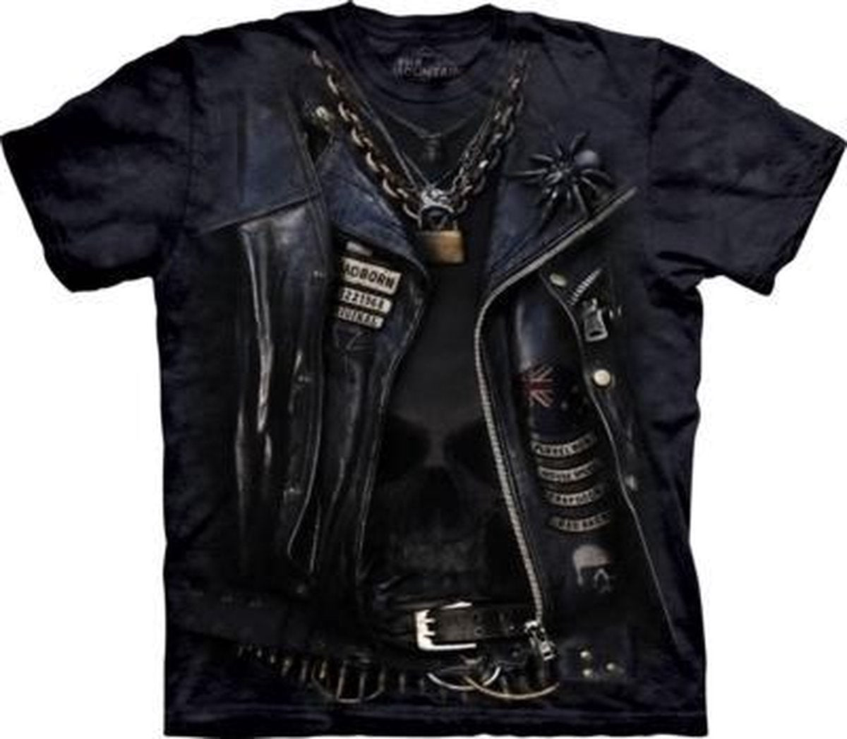 T-shirt bikerjack zwart M