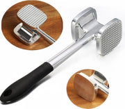 Vleeshamer aluminium | 28 cm | Extra zwaar | Extra grip | Vleesvermalser | Keuken gerei | Zilverkleurig | bbq accesoires