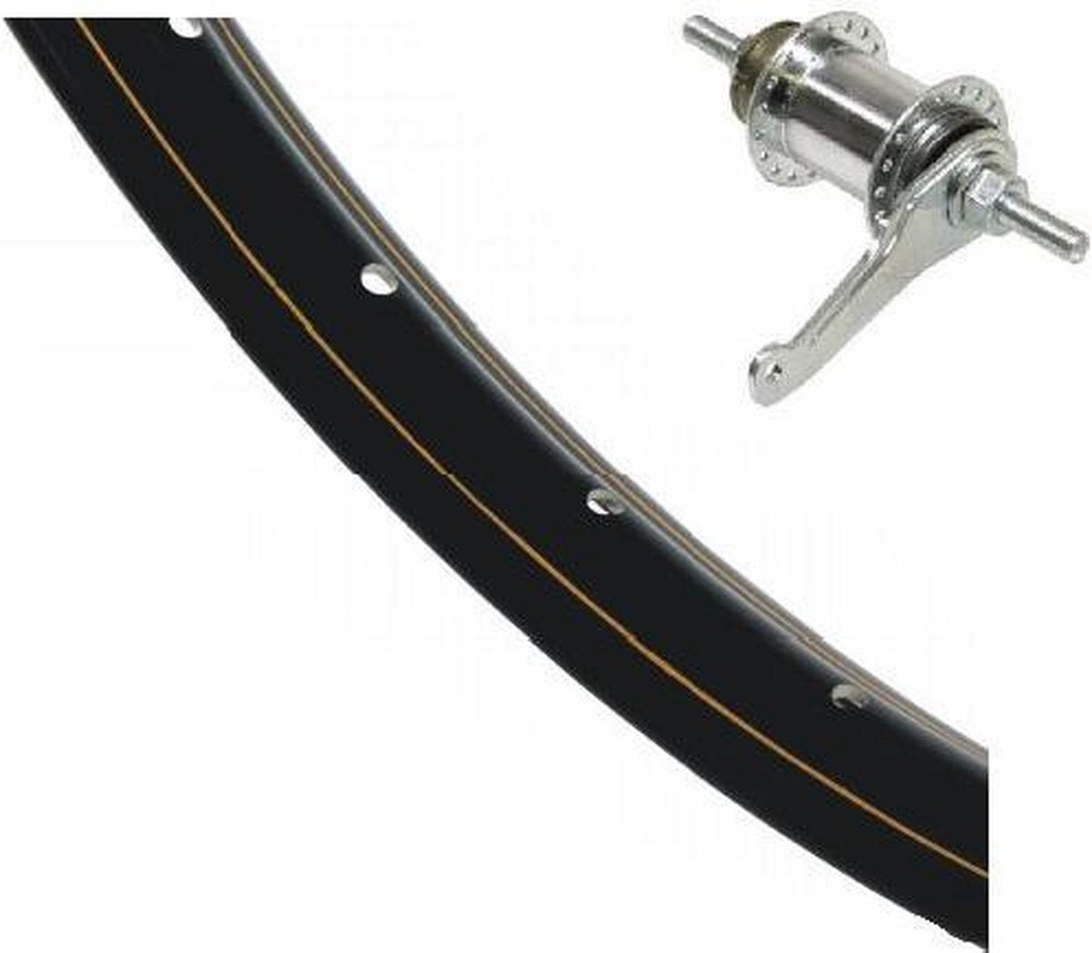Kgs achterwiel 28x11/2 (635) zwart shimano remnaaf