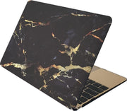 Mobigear Hard Case Marble Black / Gold voor Apple MacBook Air 11 inch