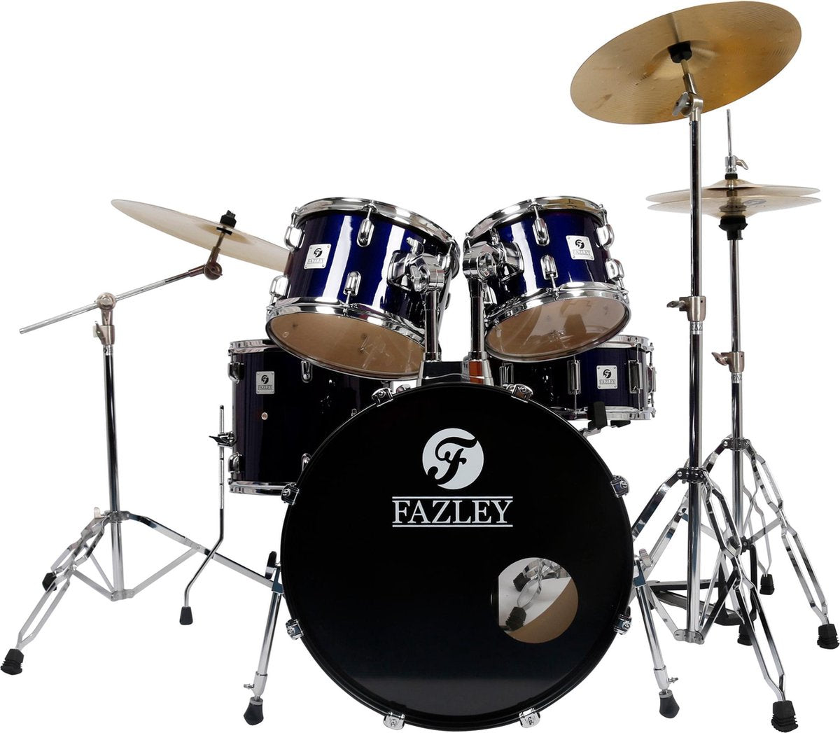Fazley FDK-100 Spirit Plus Blue drumstel inclusief bekkens