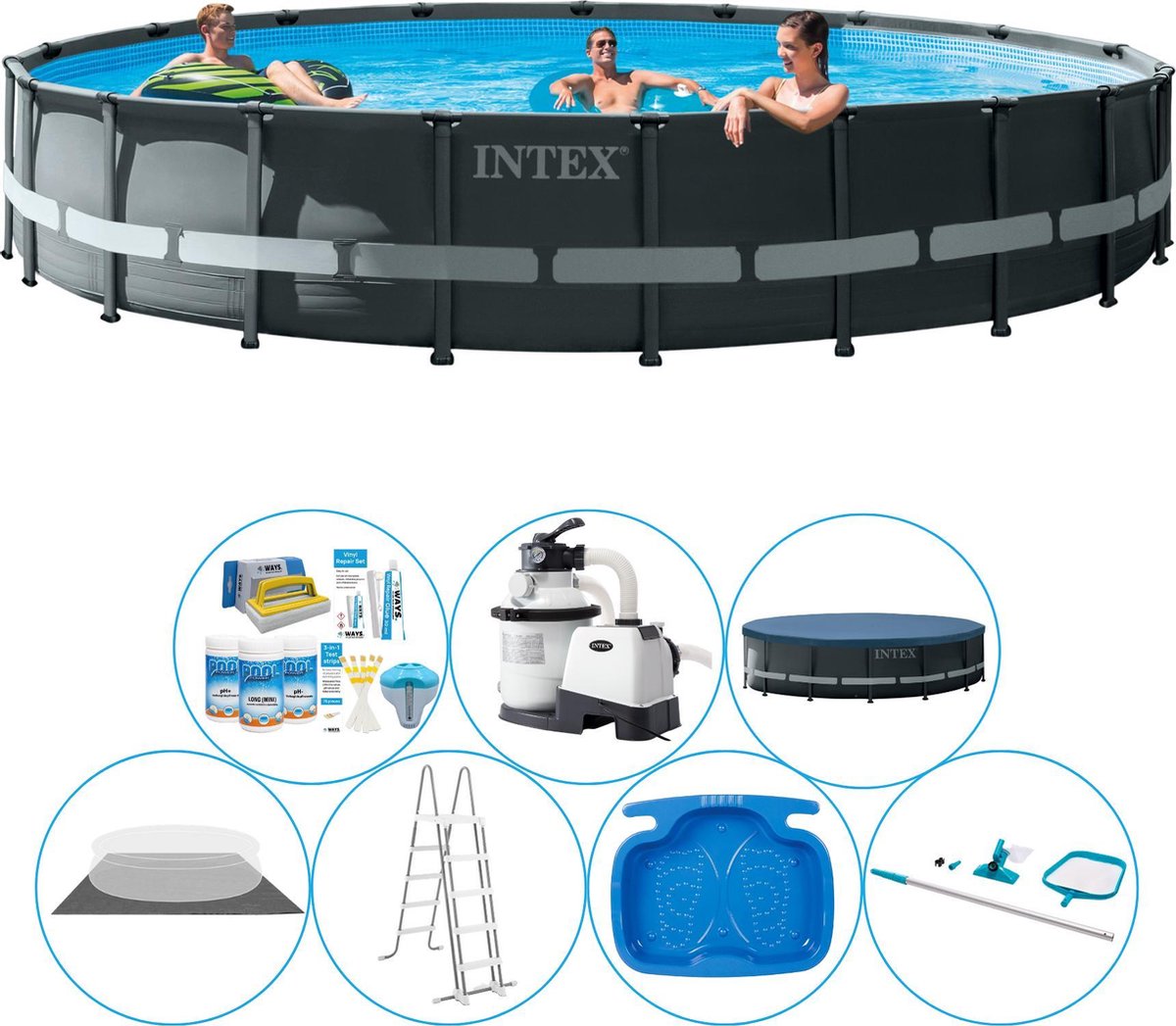 Intex Ultra XTR Frame Rond 610x122 cm - Zwembad Super Set