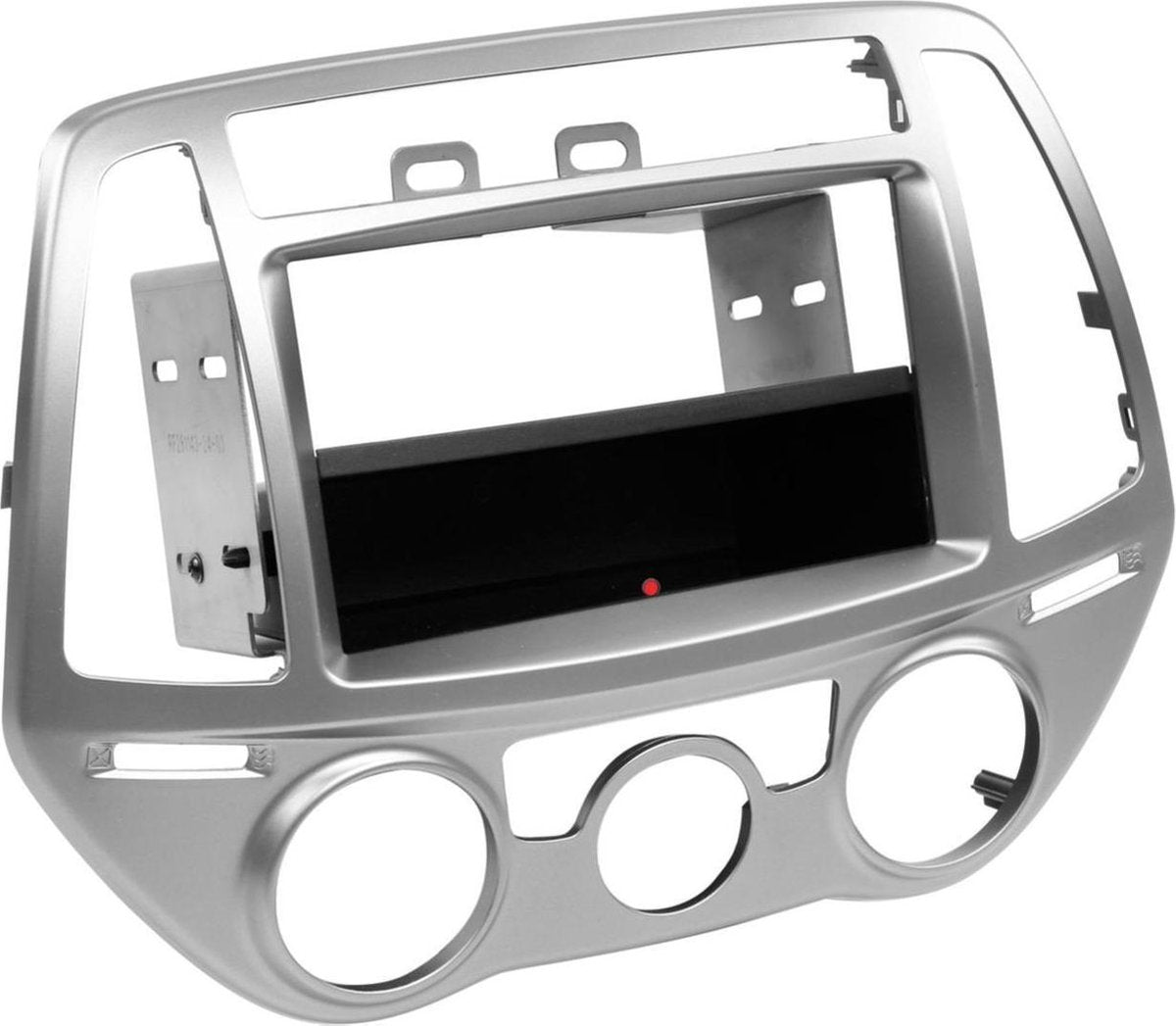 2-DIN Paneel Inbay® Hyundai i20 2012-2014 Kleur: Zilver
