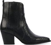 Toral Vrouwen Leer Slangenprint Cowboylaarzen / Laarzen / Damesschoenen 12226 schub - Zwart - maat 39