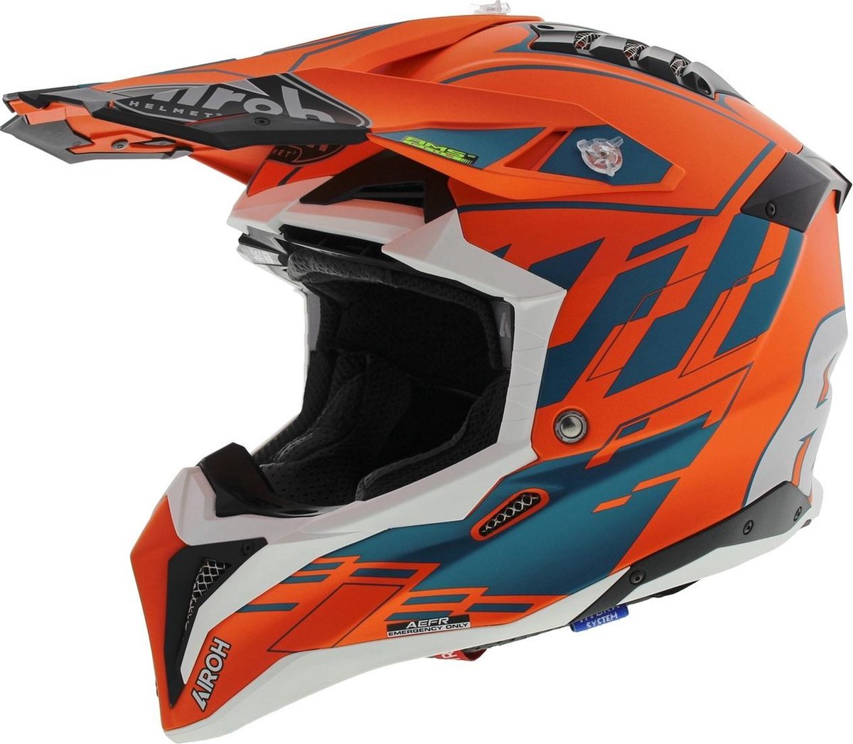 Airoh Aviator 3 AMS² Rampage mat oranje zwart