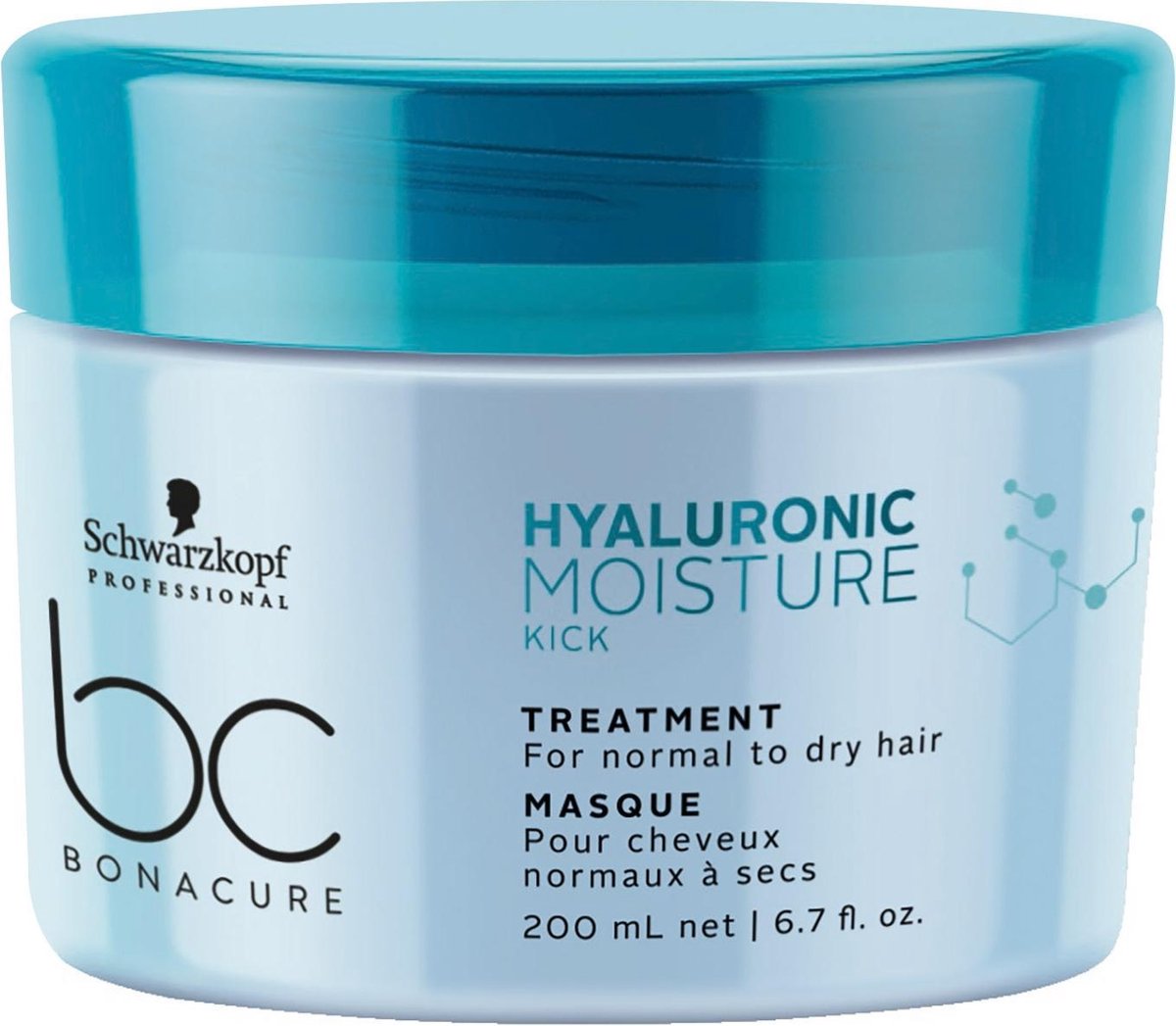 Schwarzkopf BC Bonacure Hyaluronic Moisture Kick Treatment haarmasker Vrouwen 200 ml