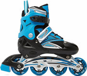 Adam Skeelers / Inline Skates - Verstelbaar - Zwart/Blauw - Volwassenen - Maat 34/37