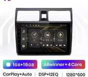 CarPlay Suzuki Swift 2005-2010 Android 10 navigatie en multimediasysteem Bluetooth USB WiFi 1+16GB