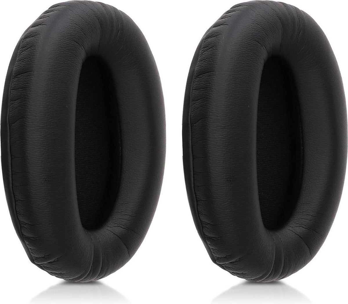 kwmobile 2x oorkussens voor Sony MDR-1000X / WH-1000XM2 koptelefoons - imitatieleer - voor over-ear-koptelefoon - zwart