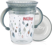 Nuby Wonder Cup Met Handvatten In Tritan 240ml Grijs 6m+