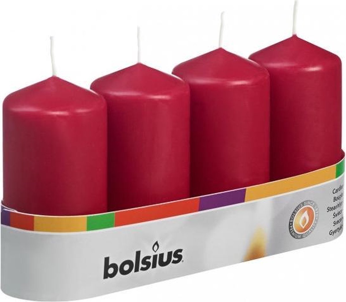 Bolsius stompkaars 100/48 tray a 4st