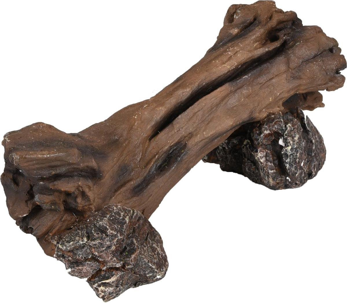 Flamingo Aquarium Zeno stronk+steen - Bruin - 24 x 9 x 10 cm