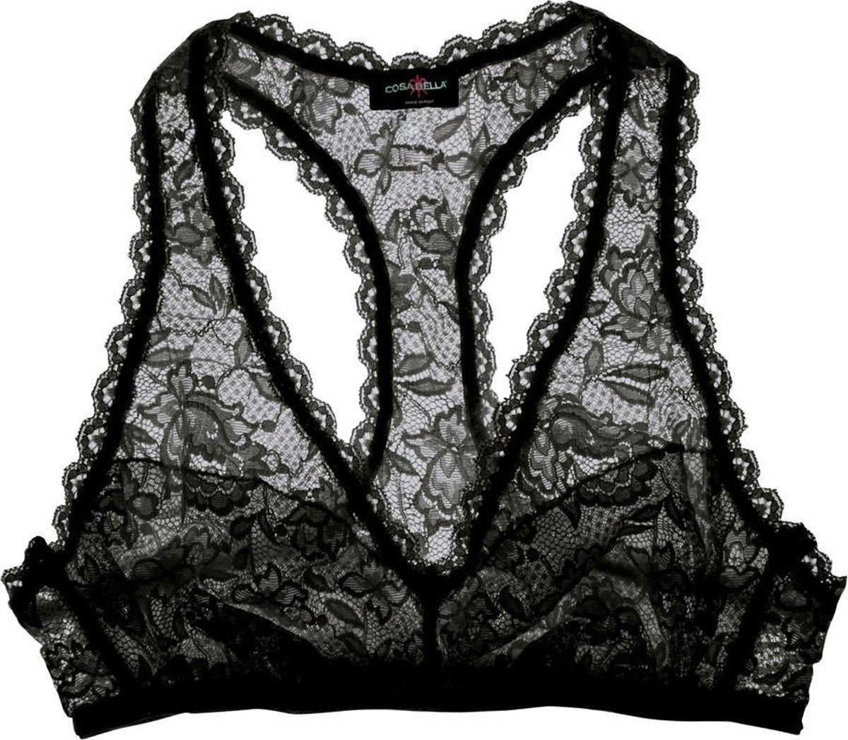 Cosabella Beugelloze Beha NSN RACER BACK BRA  RACIE  BLACK Vrouwen - Maat S