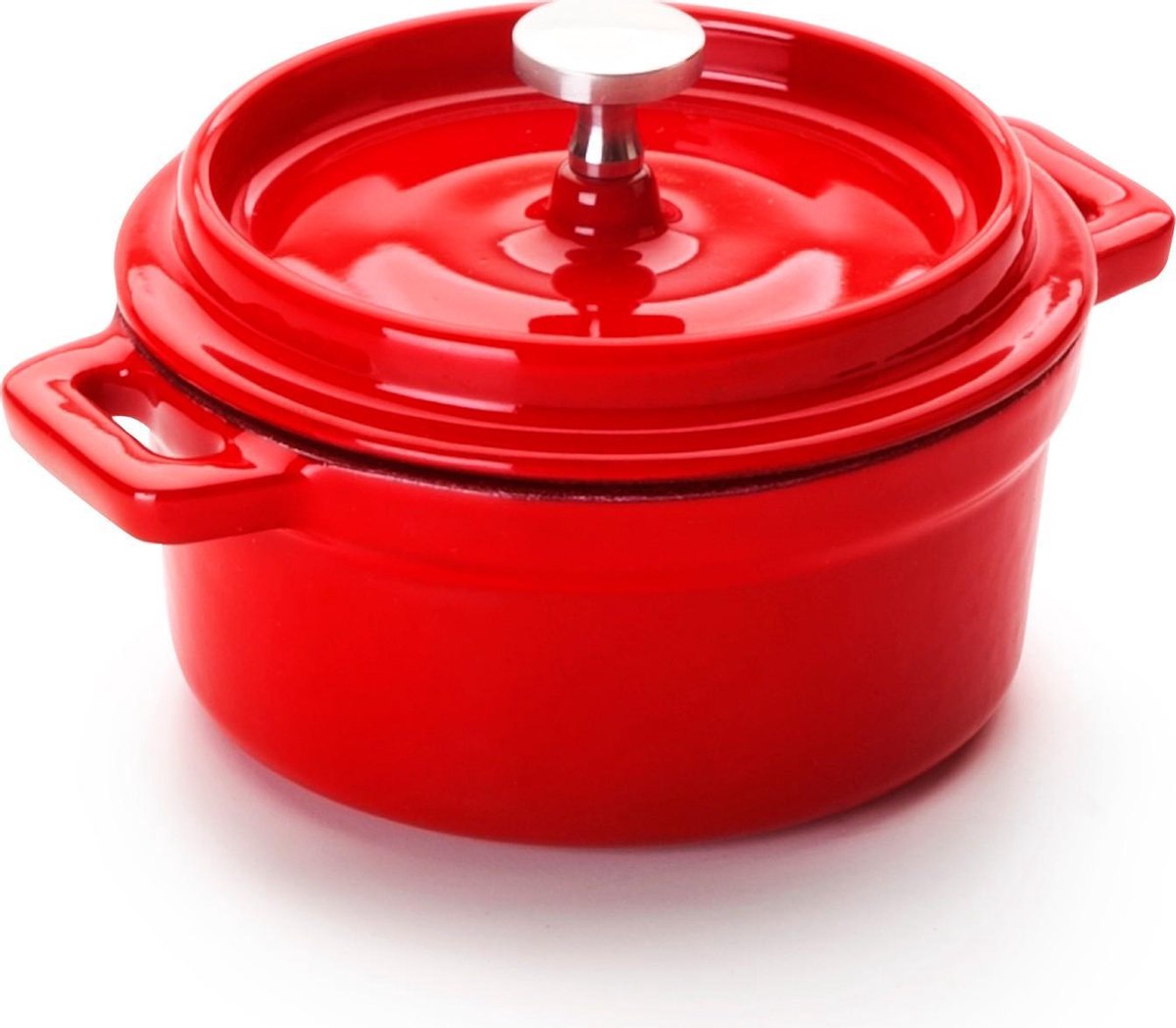 Ibili Braadpan Emaille - Ø 10cm - Rood