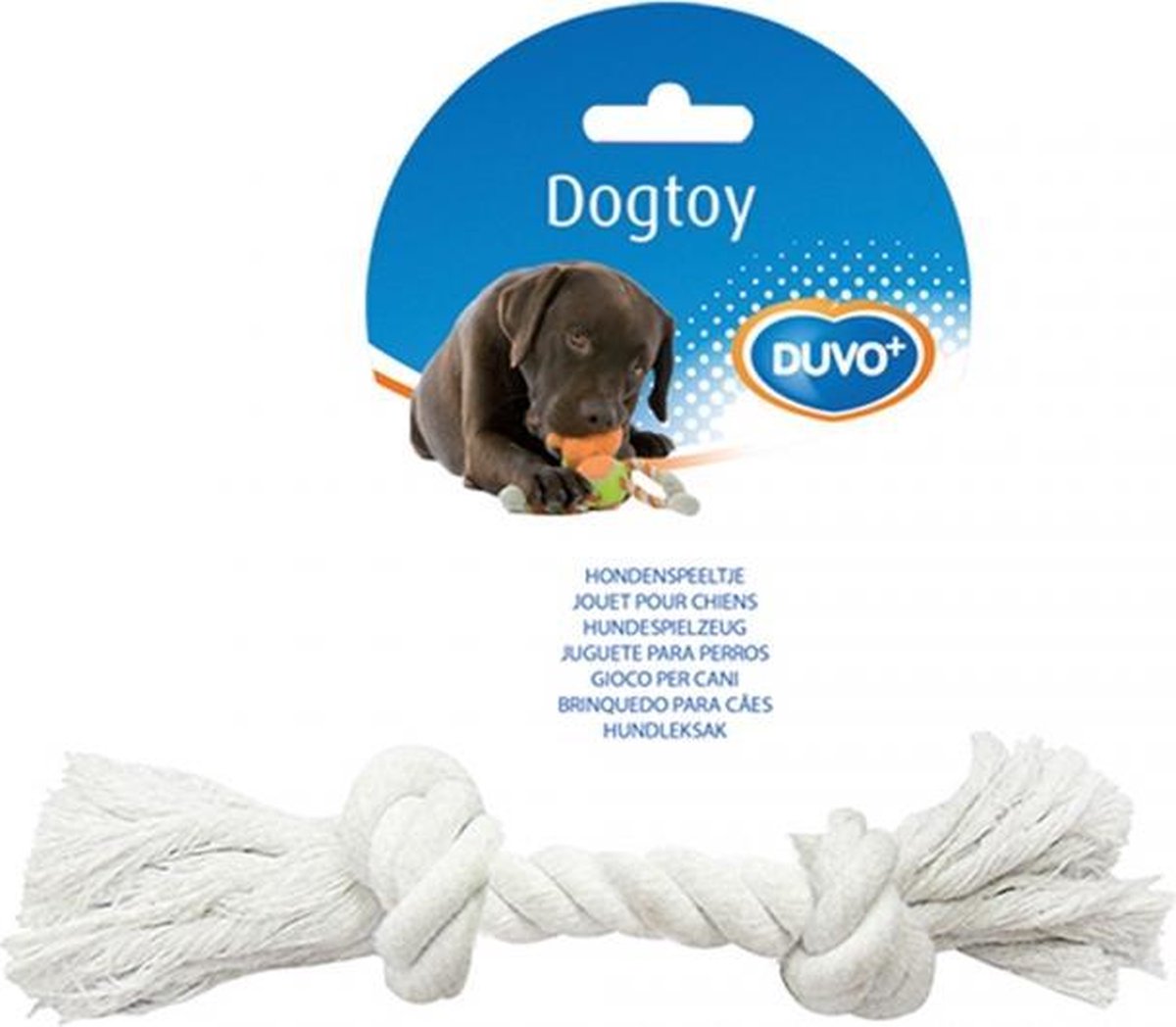 Duvo+ Knoop katoen Wit 26cm
