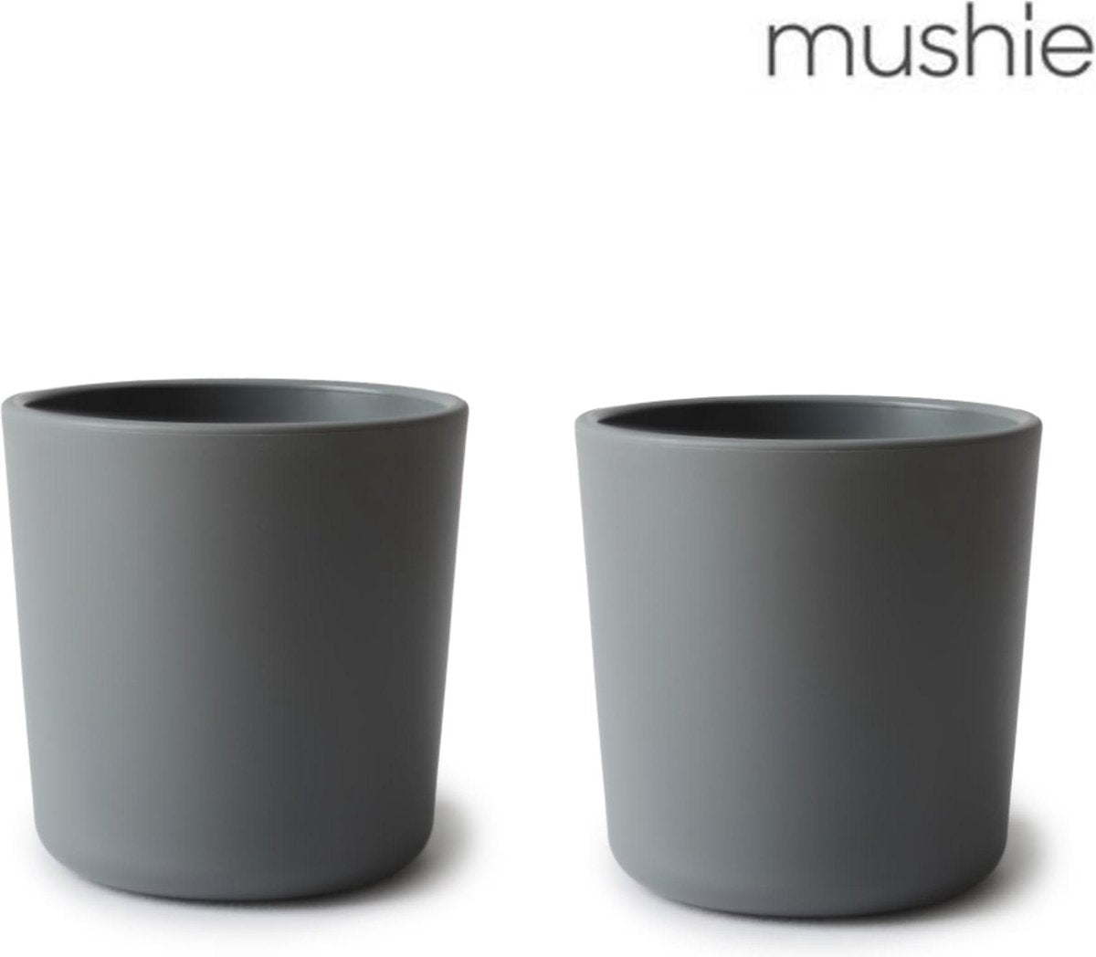 Mushie beker - 2st. - Smoke/Grijs