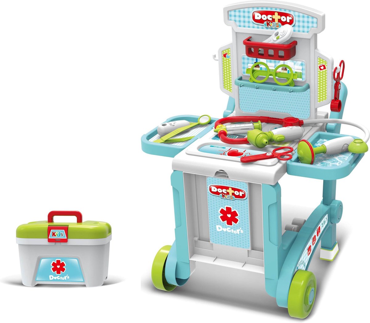 Doktertrolley 3 in 1 | Speeltafel 3+