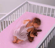 Homéé® Hoeslaken gladde geweven 100% katoen ledikant 60x120 +15 cm - pink - 2 pack