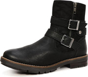 s.Oliver Biker Boots met Gespen - Damesschoenen - Zwart - Maat: 40