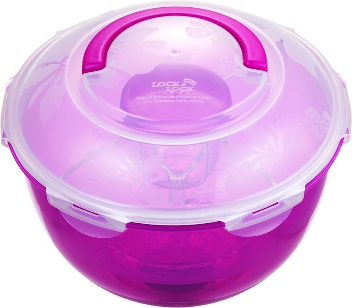 Lock&Lock Vershouddoos Basic - Voor Salade - To Go - Roze