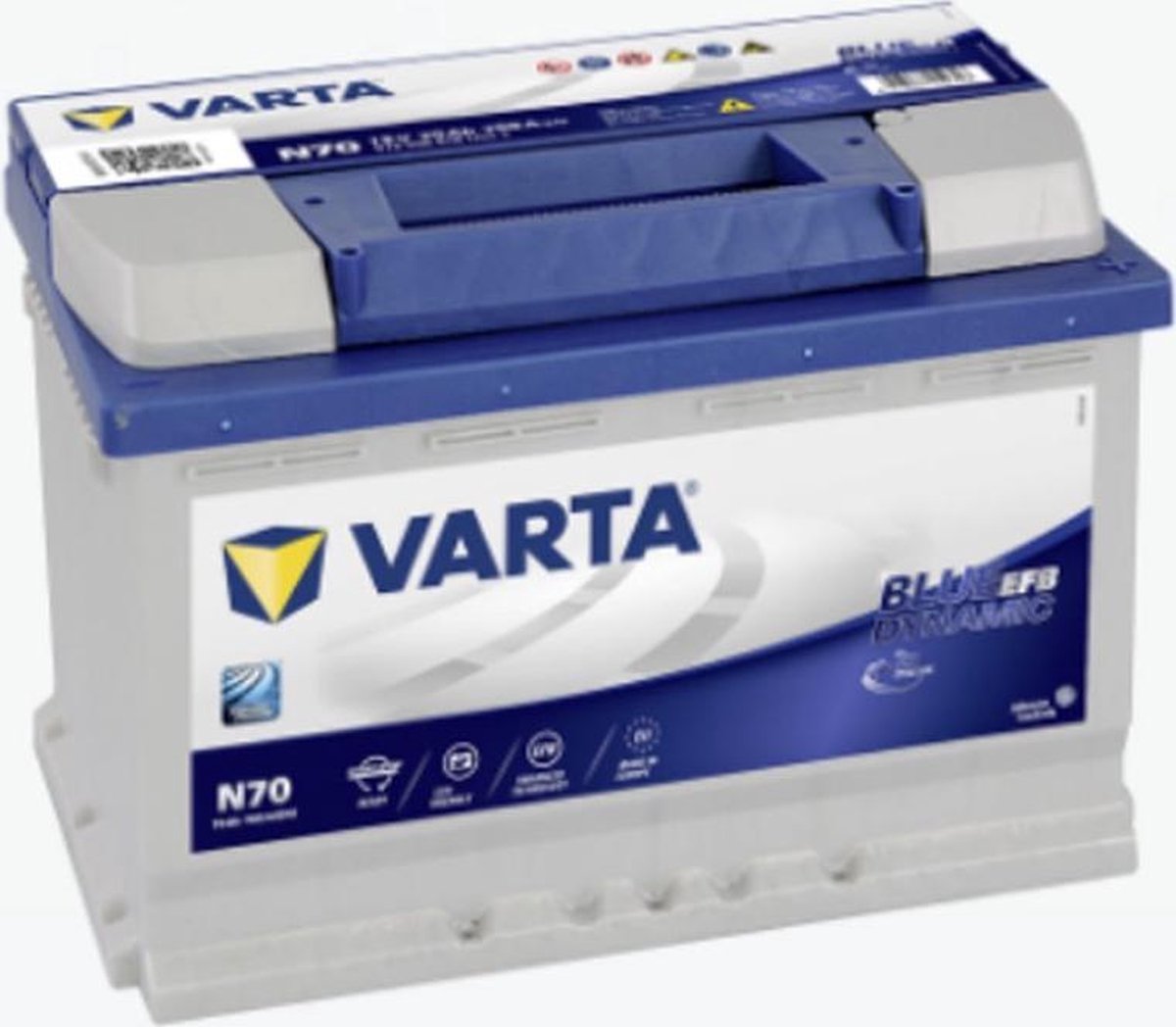 Varta Start-Stop Blue Dynamic EFB 570500076 N70 12V 70 Ah 760A/EN Start Accu 4016987152317
