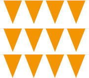 Pakket van 3x stuks oranje vlaggenlijnen slinger 5 meter - EK/WK - Koningsdag oranje supporter artikelen