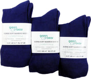 Groene Beer - Bamboe sokken 3 paar blauw maat 37-40