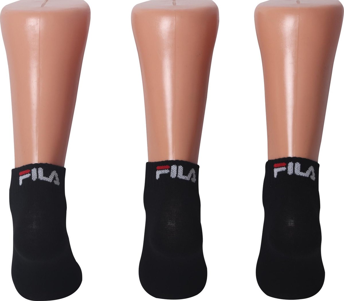 Fila - Uni - Quarter unisex socks 3-pack - Zwart - 39-42