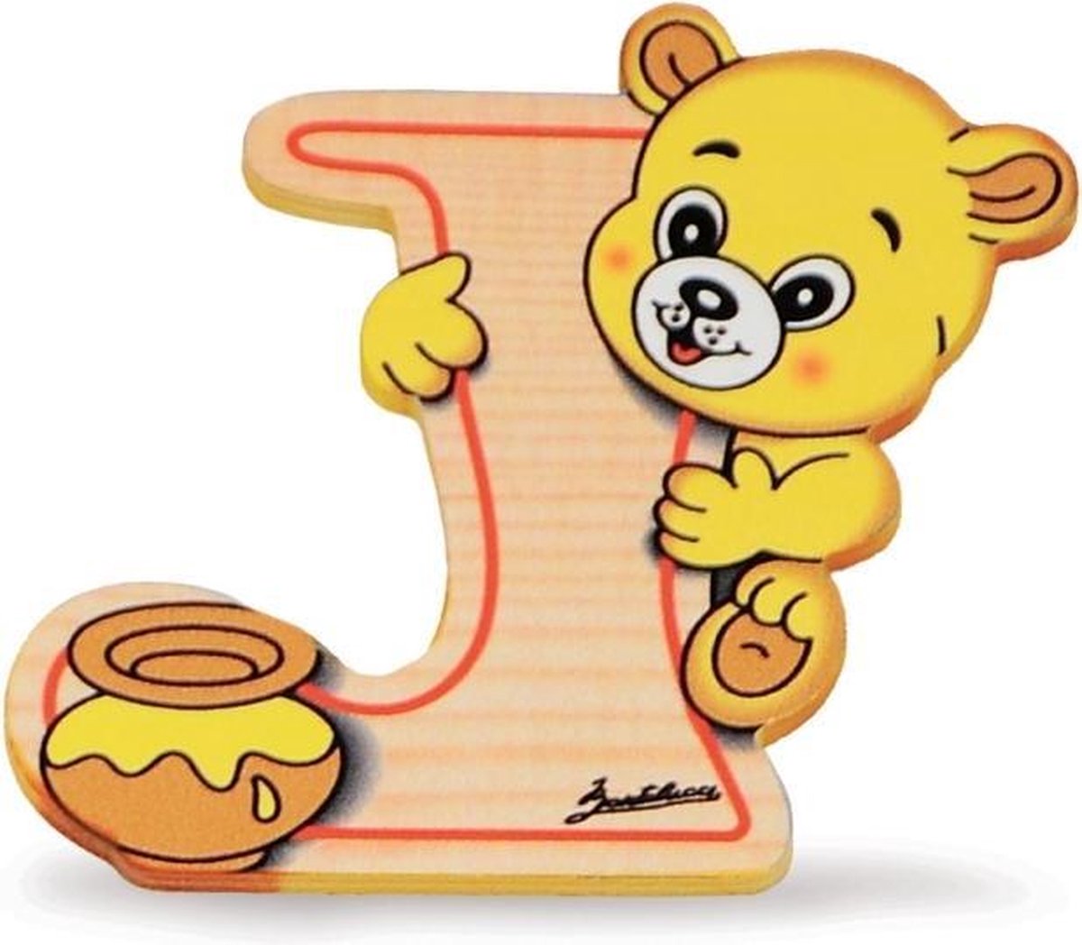 Alfabet letter hout groot J | Bartolucci