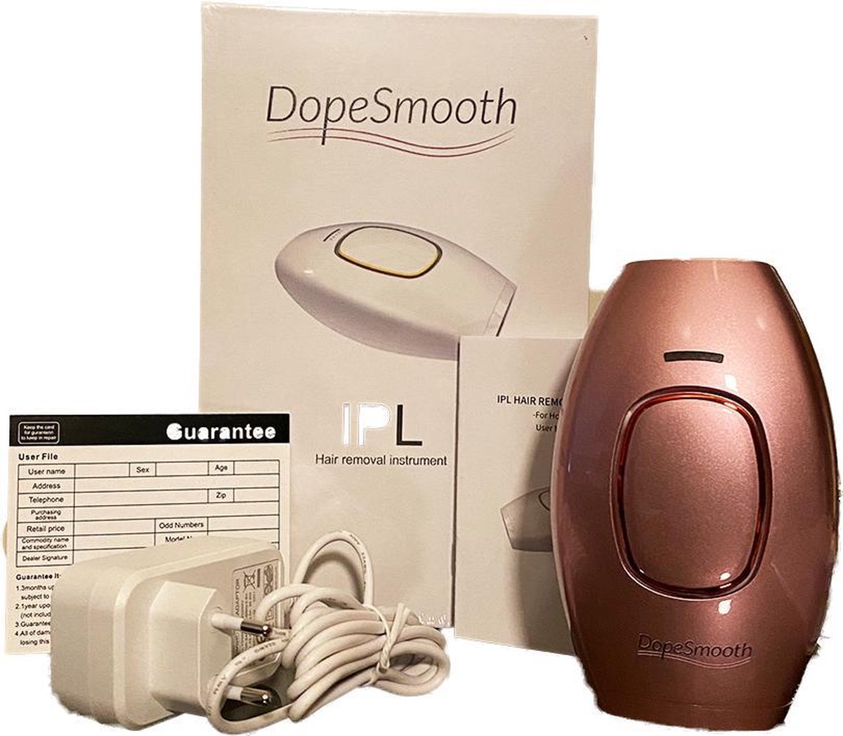 DopeSmooth - IPL lichtontharing Kit - tot 400.000 Flitsen - Roze