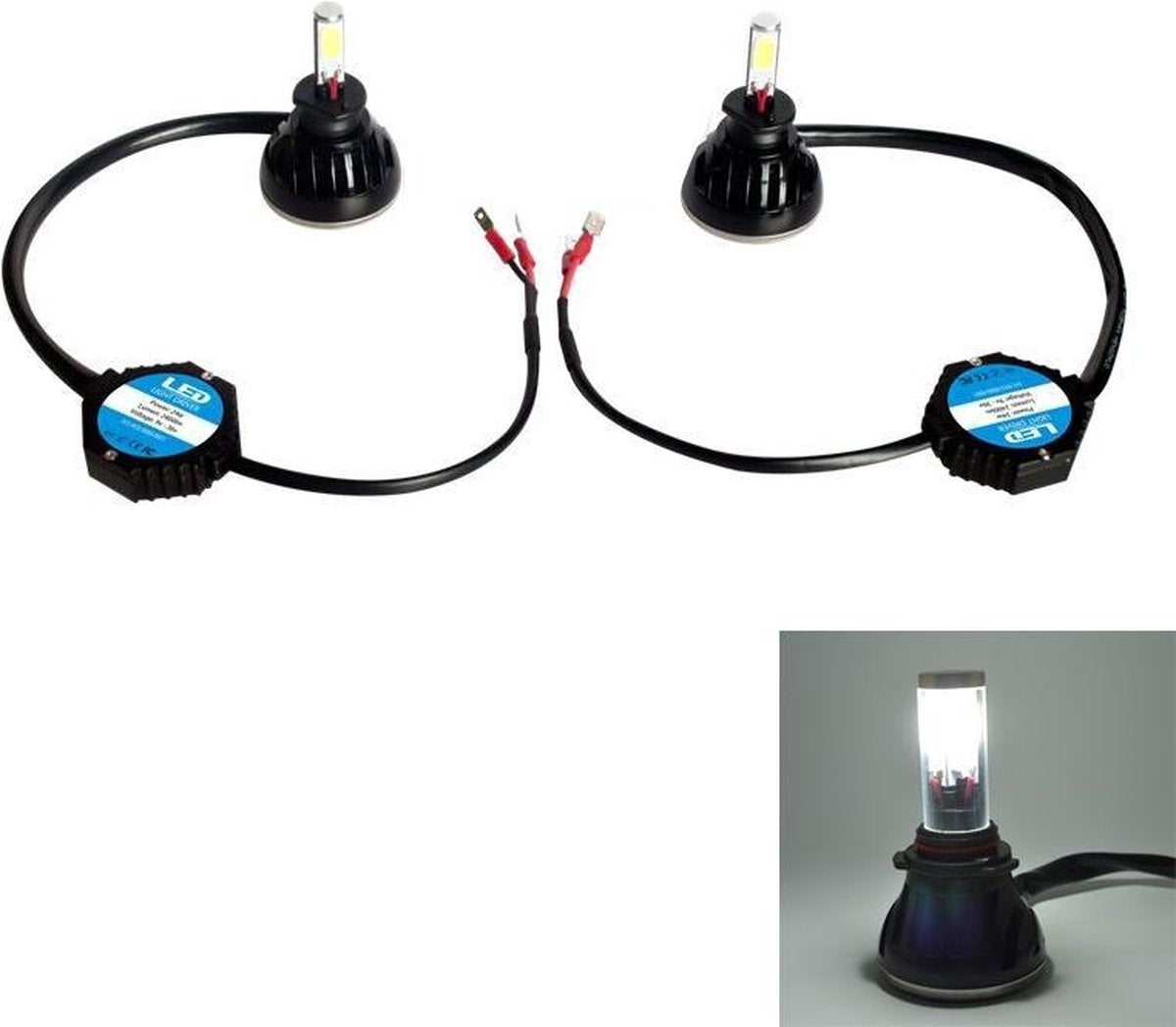 2 STKS H1-5HL-20W 2000lm / 6000K Auto LED-koplamp