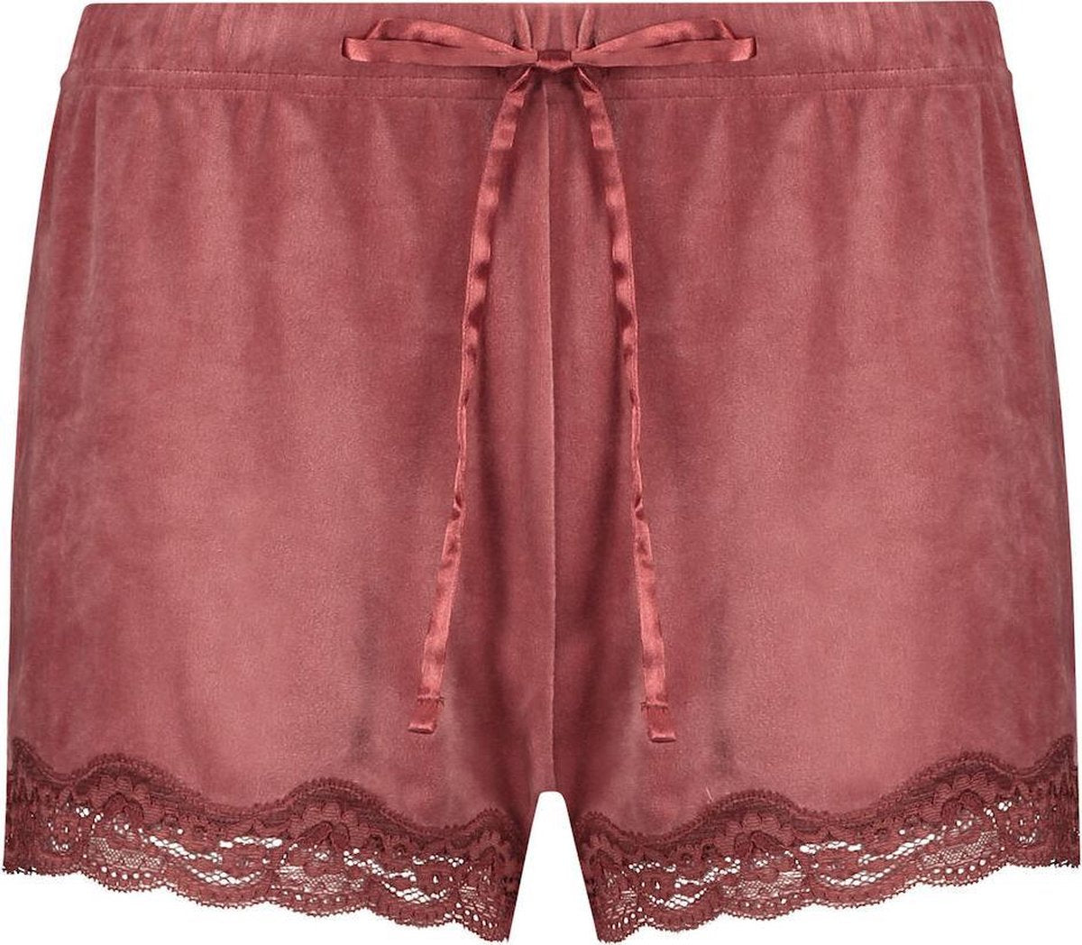 Hunkemöller Short Velours Scallop Lace - Maat XS