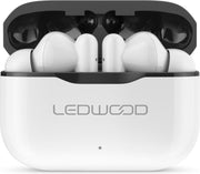 LEDWOOD LD-T06-WHI-BLK CAPELLA TWS earphones met oplaadcase en superbass