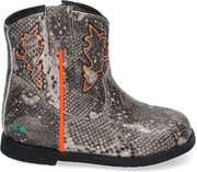 Bunnies JR 220655-703 Meisjes Cowboy Boots - Grijs - Leer - Ritssluiting