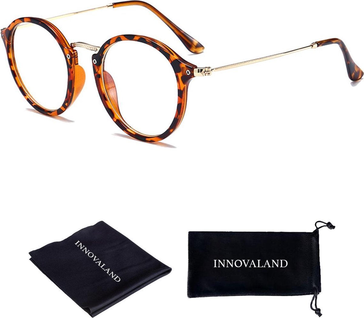 Innovaland Computerbril Premium - Blauw Licht bril - Beeldschermbril - Blue Light Glasses - Blauw Licht Bril Zonder Sterkte - Blauw Licht Bril Filter Brillen - Blue Light Filter Bril - Blauw Licht Filter Bril - Gaming Bril - Game bril