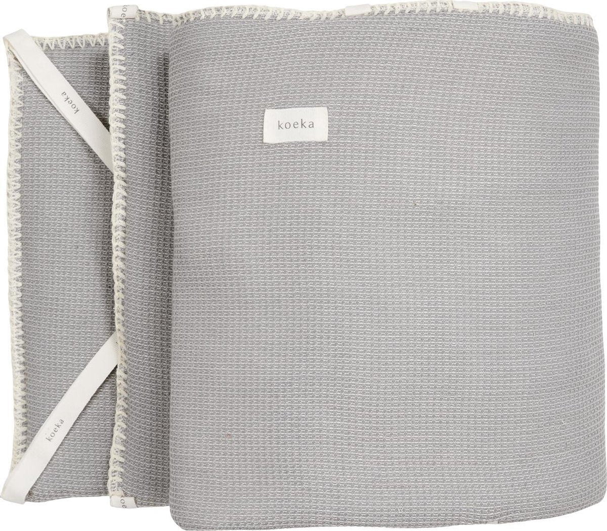 Koeka Bedbumper / parkomranding Cairo - steel grey 180x30cm