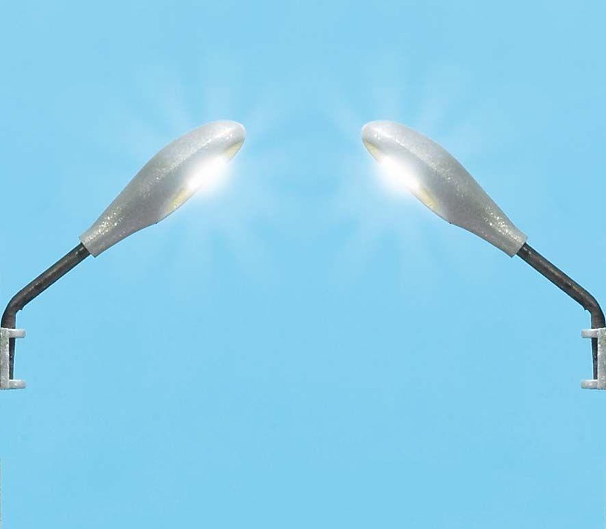 Busch - 2 Wandlampen (Lbl) H0 (Bu4153)