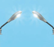Busch - 2 Wandlampen (Lbl) H0 (Bu4153)