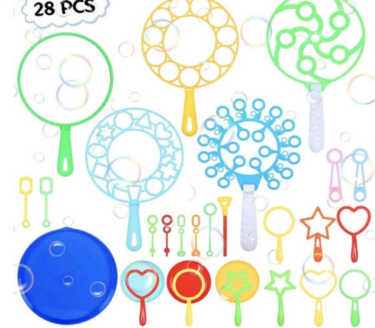 Bubbel Toverstok Set | Bellenblaas| Bubble wand set |28 stuks |bubbel speelgoed| waterspeelgoed buiten |Bellenblaas set |Bubble Bellenblaas Racket |Bubble Speelgoed Set | bubbels buitenspel| Bubbels Maker | Buiten speelgoed kinderen | Bellenblazen