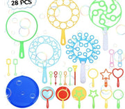 Bubbel Toverstok Set | Bellenblaas| Bubble wand set |28 stuks |bubbel speelgoed| waterspeelgoed buiten |Bellenblaas set |Bubble Bellenblaas Racket |Bubble Speelgoed Set | bubbels buitenspel| Bubbels Maker | Buiten speelgoed kinderen | Bellenblazen