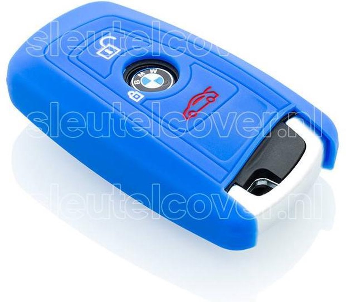 BMW SleutelCover - Blauw / Silicone sleutelhoesje / beschermhoesje autosleutel