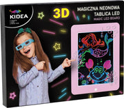 Kidea 3D tekenscherm Roze - Inclusief Neonstiften
