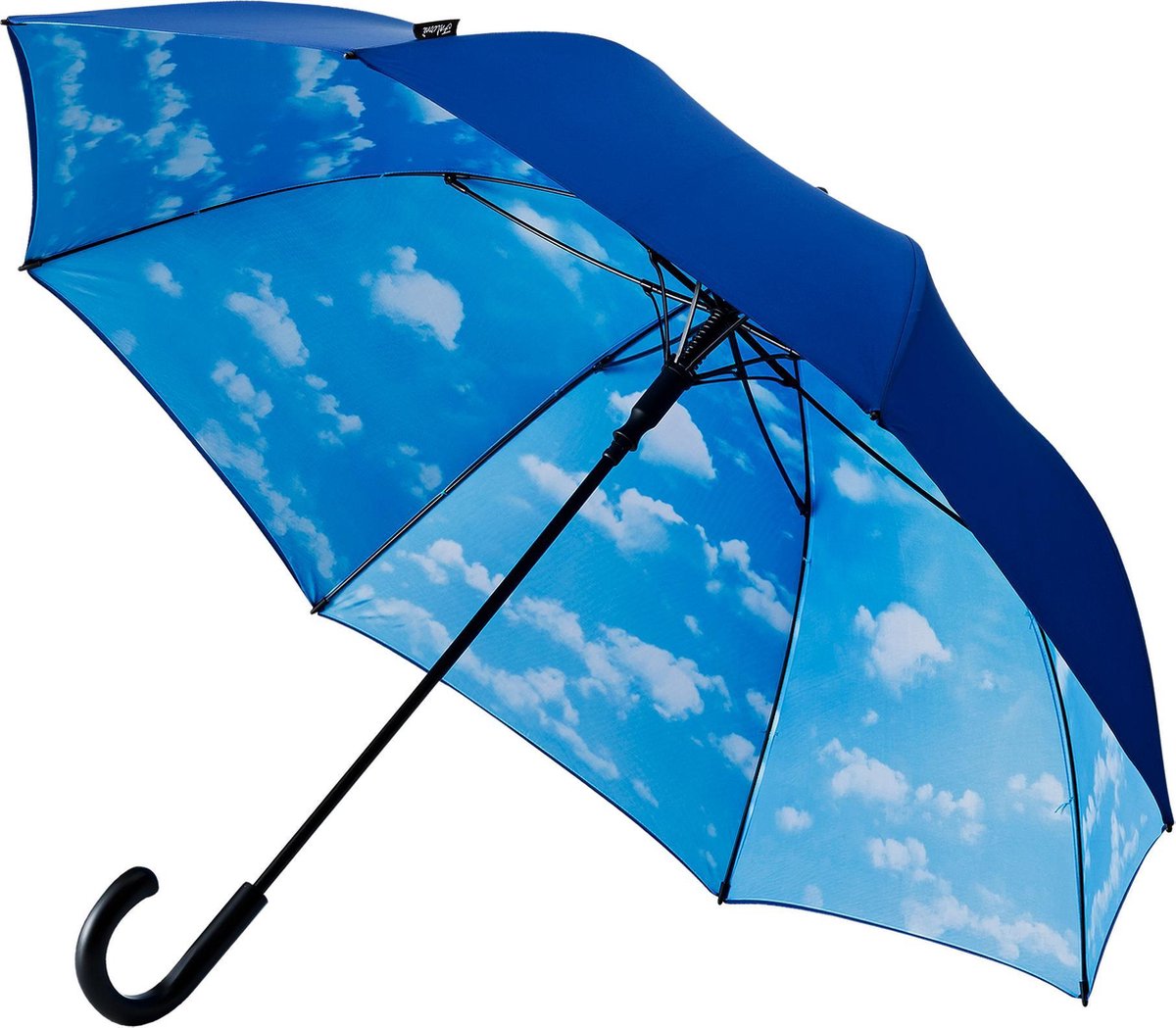 Falcone® Golfparaplu - Automaat - Blauwe lucht wolkendessin - Blauw
