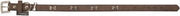 Collar croco brown 50cm 25mm artificial leather