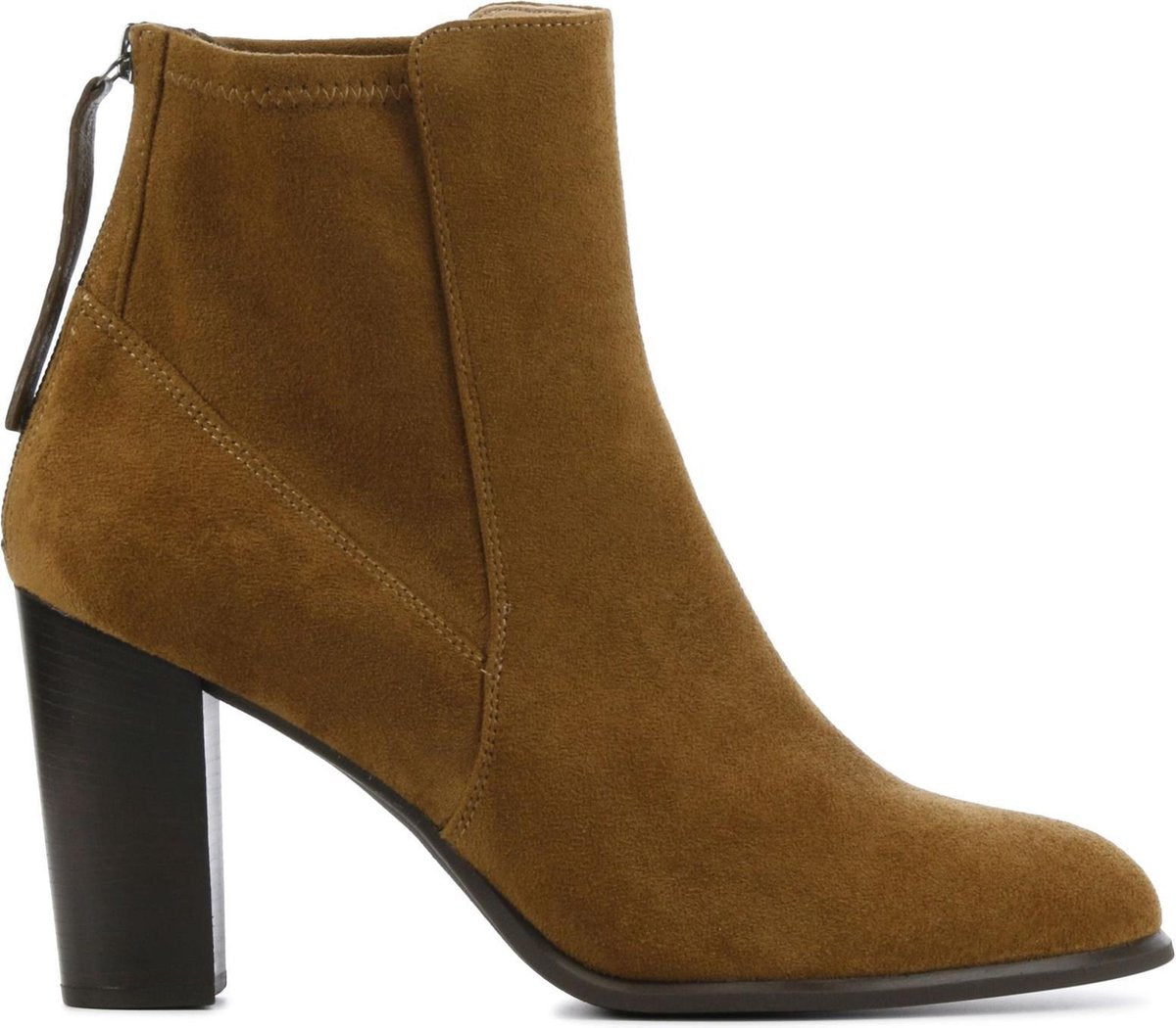 Unisa Vrouwen Textiel  Enkellaarsjes / Laarzen / Damesschoenen Under sue - Cognac - maat 41