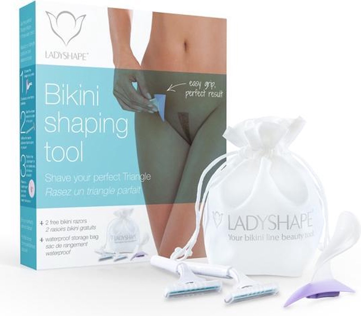 Ladyshape - Bikini Shaping Tool Driehoek - Scheersjabloon