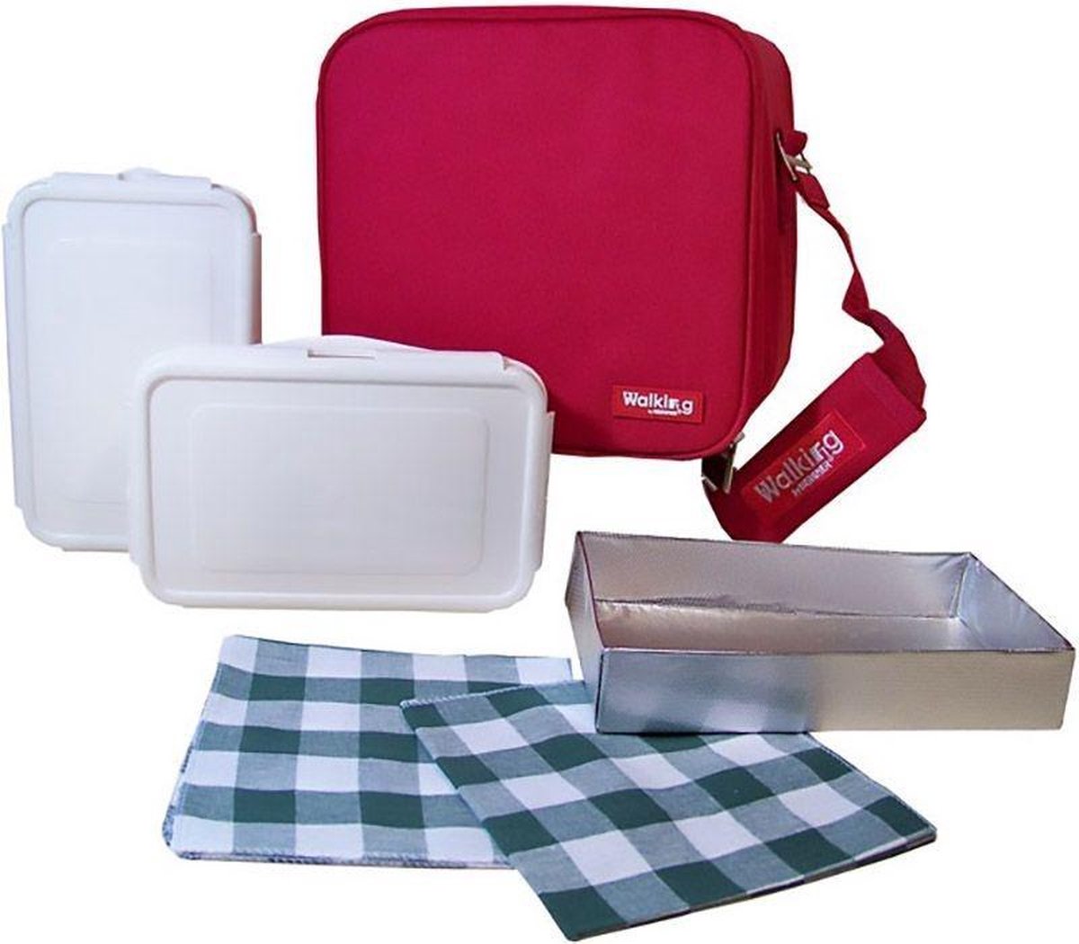 Bergner Lunchtas compleet (rood)
