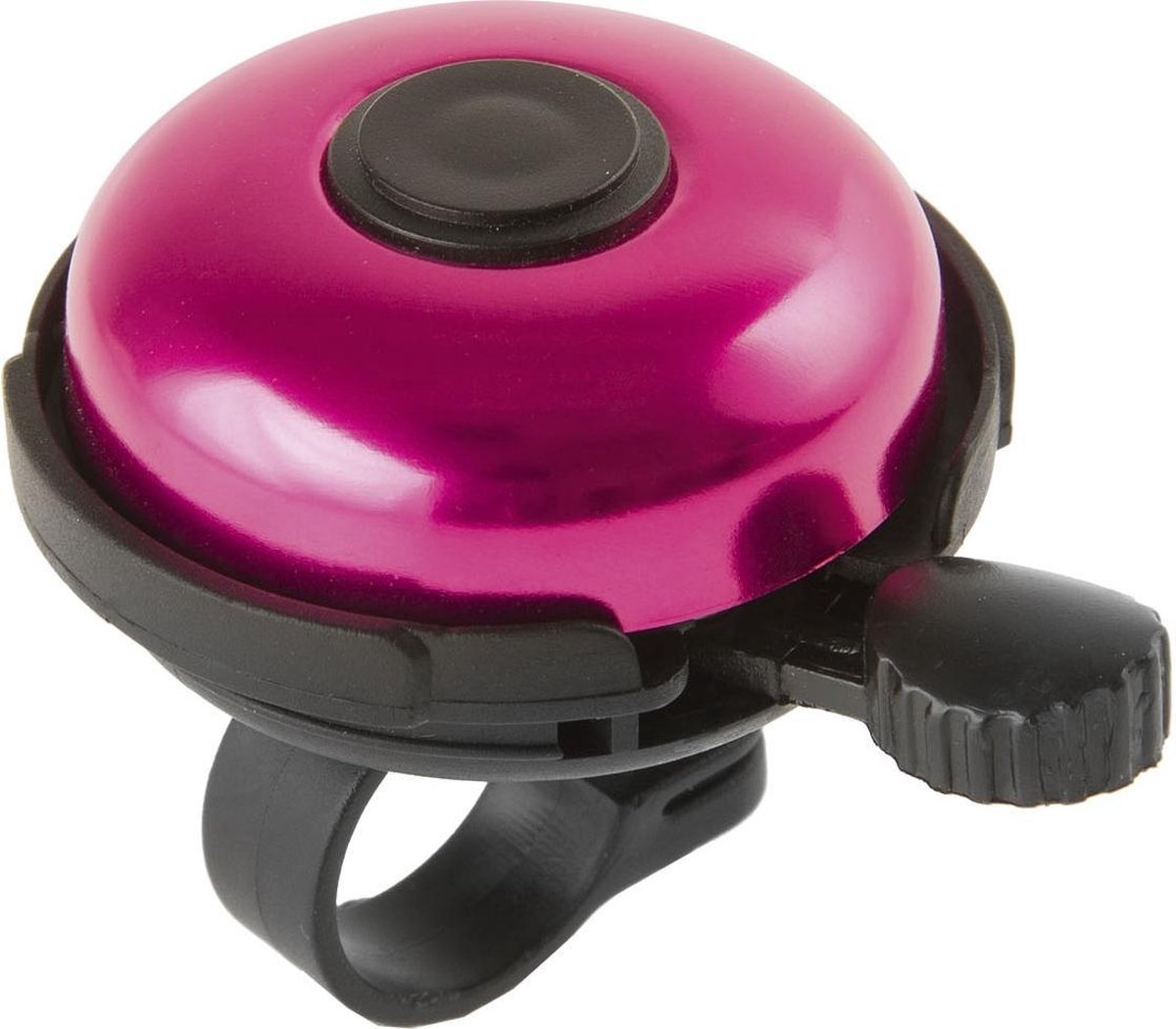 M-wave Fietsbel Aluminium 53 Mm Zwart Met Roze
